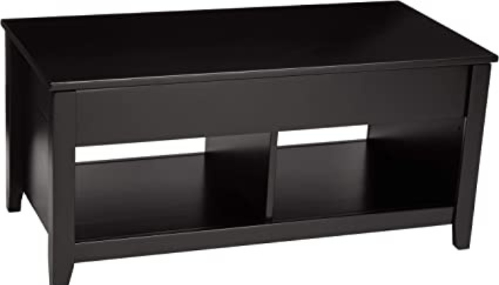 Lift-Top Storage Black Coffee Table / COFFEE TABLES WITH STORAGE