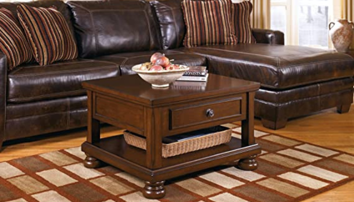 Signature Design With Traditional Hand-Finished Lift Top Coffee Table / coffee tables with storage