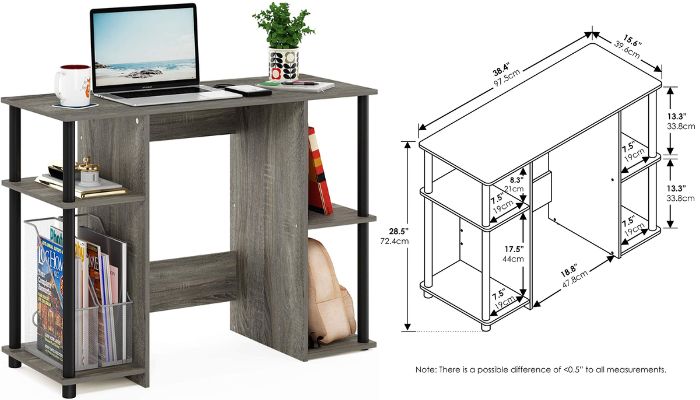 best storage shelves Table/Black working Table/Work From Home Tables