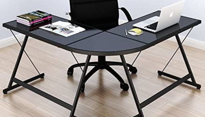 best Black Corner Table with Glass Top /Work From Home Tables