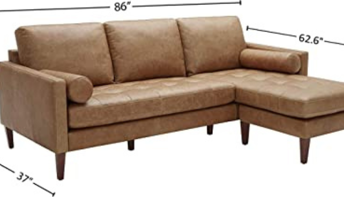 Mid-Century Modern Reversible L Shape Sofa Set