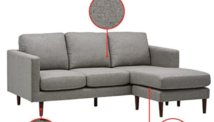 Modern Upholstered L Shape Sofa Set