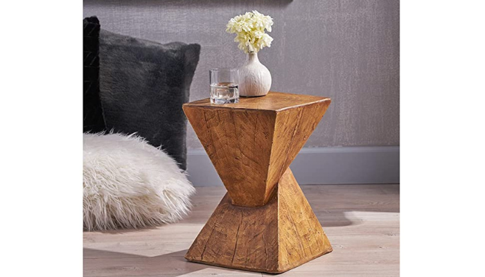Light-Weight Wood End Table