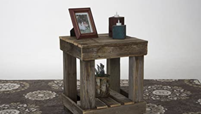 Rustic Barn wood End Table