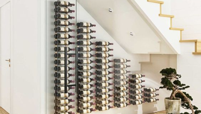 Wine storage Ideas under Indoor Stair /  Ideas For Storage under Indoor Stair