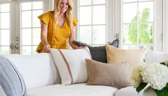 decor with pillows / How to decor Reclining sofa set ?