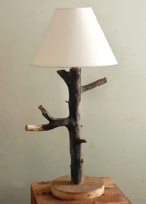 decor with Branch Table wooden Lamp / how to decor a table with a wooden table lamp ?