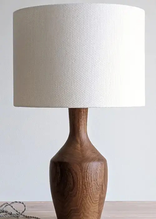 decor with Rustic Wooden Table Lamp / how to decor a table with a wooden table lamp ?