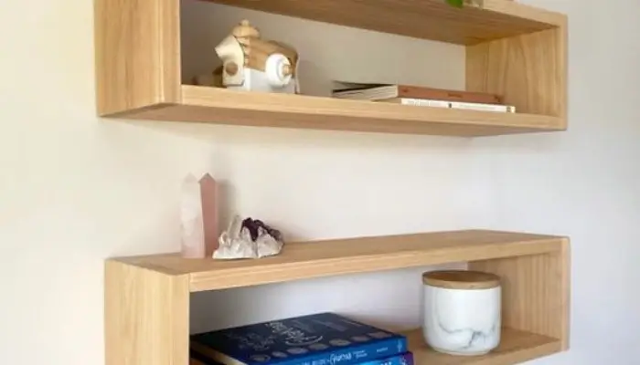 decor with A Floating Shelf  /   how to decor your house entryway with storage ?