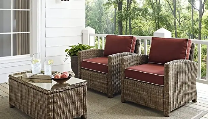 Bradenton Outdoor Wicker Arm Chairs / best porch chair ideas