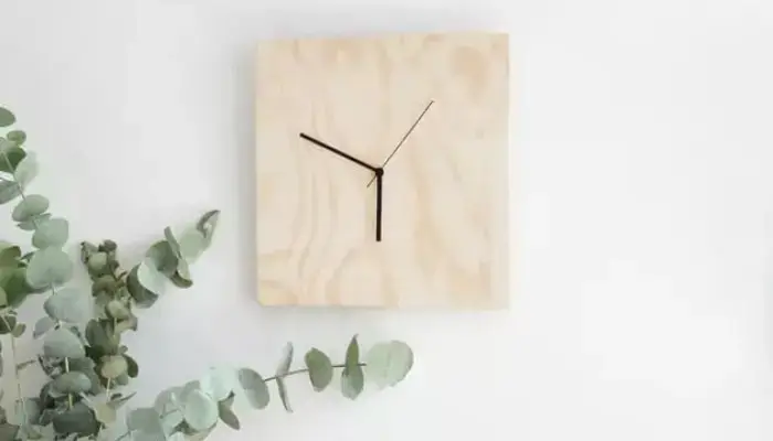 decor with Chic Plywood Square Clock / how to decor A home wall with DIY wood clocks ?