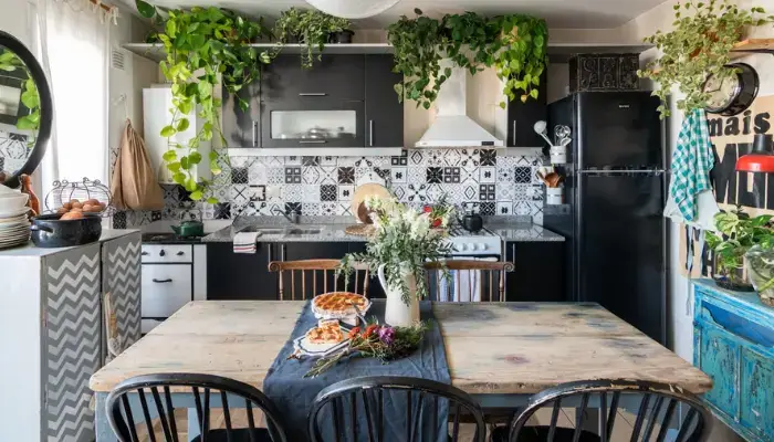 decor in the kitchen / how to decor a home with indoor vine ?