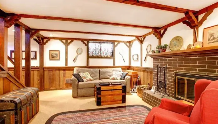10. decor with Rackets Or Farm Items on the wall / how to decor living room with a woodsy look ?
