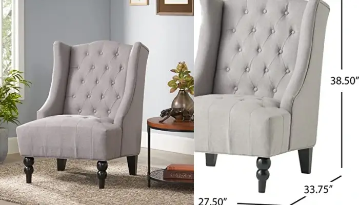 8. Clarice Tall Wingback chair / best ideas for modern wingback chair 