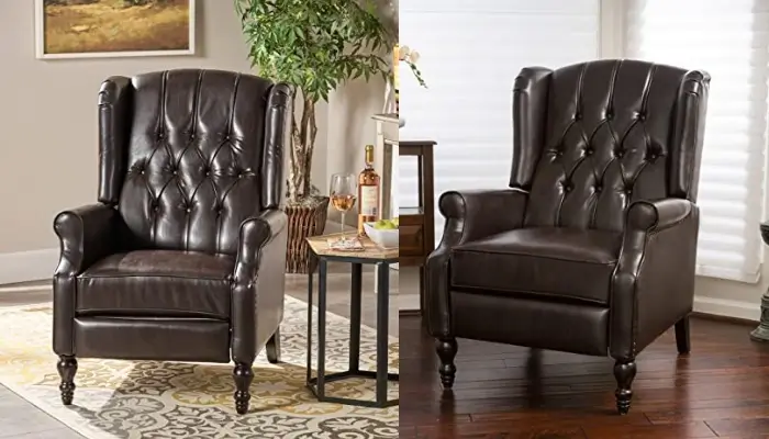 9. Vintage Reclining wingback chair / best ideas for modern wingback chair 