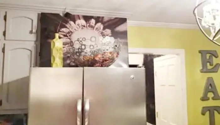 8. decor with the display art / how to decor Awkward space above the Refrigerator?