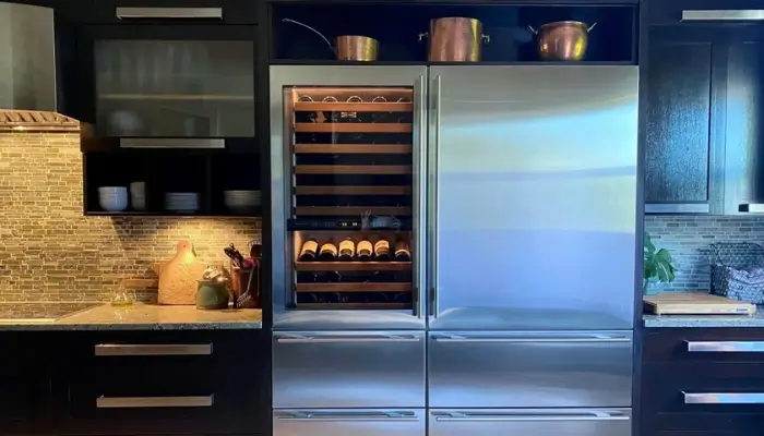 10. decor with copper containers above the refrigerator / how to decor Awkward space above the Refrigerator?