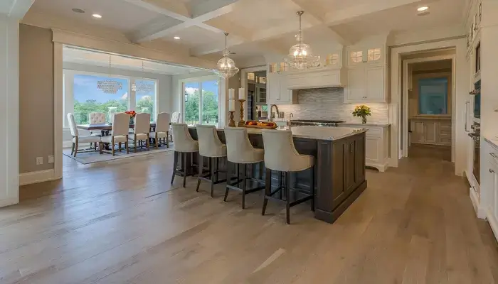 7. decor with Four-legged chair-style bar stools / how to decor a kitchen with bar stools?