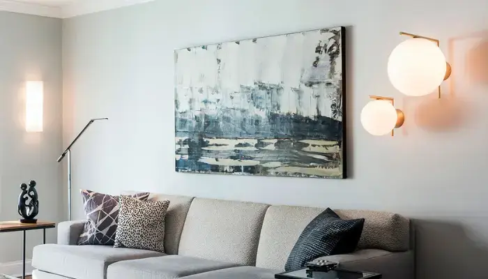 10. decor with lighting / How to Decorate a wall above the Sofa?