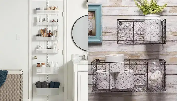 5. Install wire baskets / How Do You Organize Bathroom Storage?
