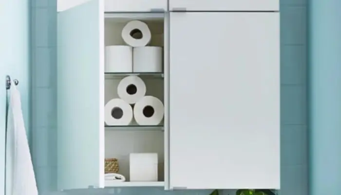 13. Utilize the wall space above a toilet / How Do You Organize Bathroom Storage?