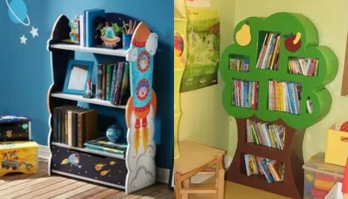 11. multi colored and unique Bookshelf / best ideas for Nursery Bookshelf and Bookshelves