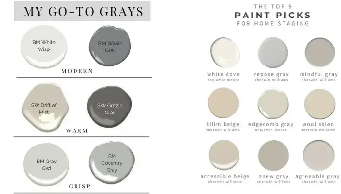 best grey shade for your house / best gray wall ideas for living room
