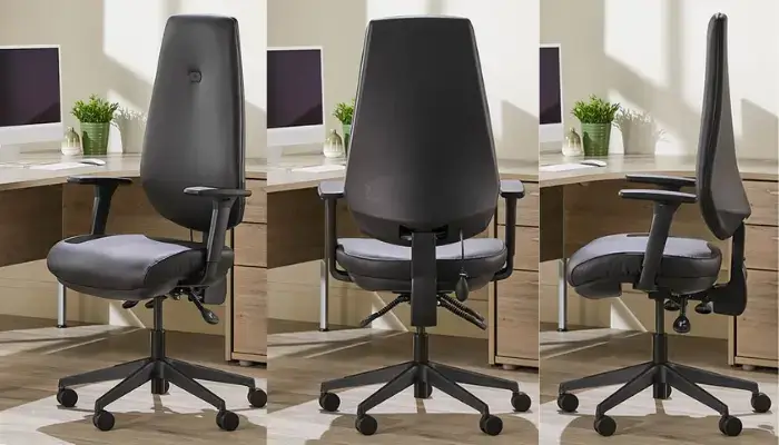 2. Sync Vegan Leather Office Chair / best office chair designs for tall people