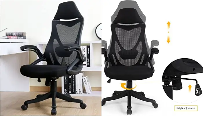 5. BERLMAN Ergonomic High Back with Adjustable Armrest Chair / best office chair designs for tall people