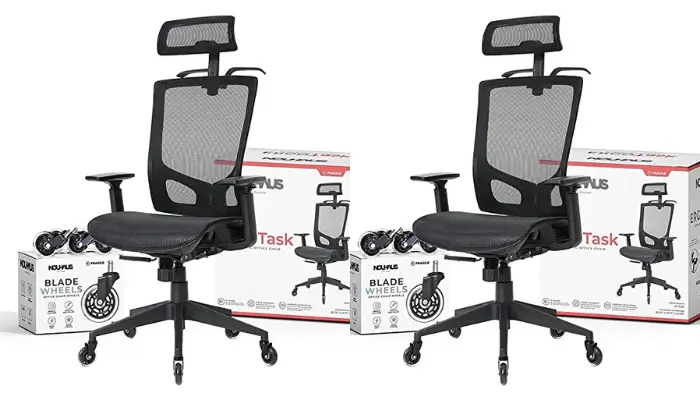 2. Rolling Swivel Chair with Blade Wheels / best chairs for relieving pain sciatica
