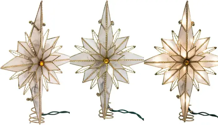 Classical Multi-Pointed Bethlehem Star Treetop / Best Christmas Tree Toppers