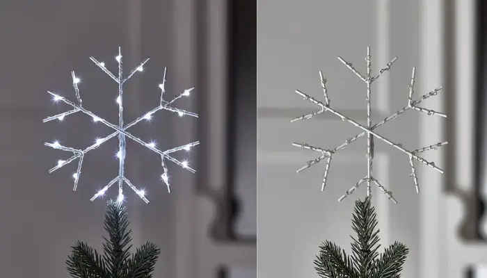 Micro Cool White LED Christmas Tree Topper / Best Christmas Tree Toppers