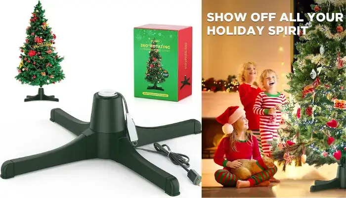 360-Degree Rotating Adjustable Christmas Tree Stand / best Christmas tree stands
