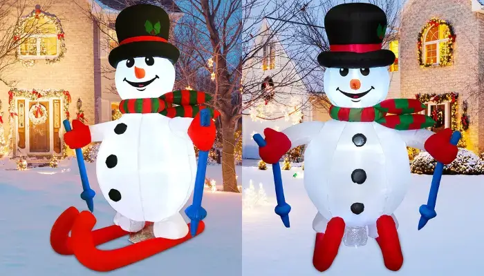 Snowman Outdoor Christmas Inflatables / how do christmas inflatables work?