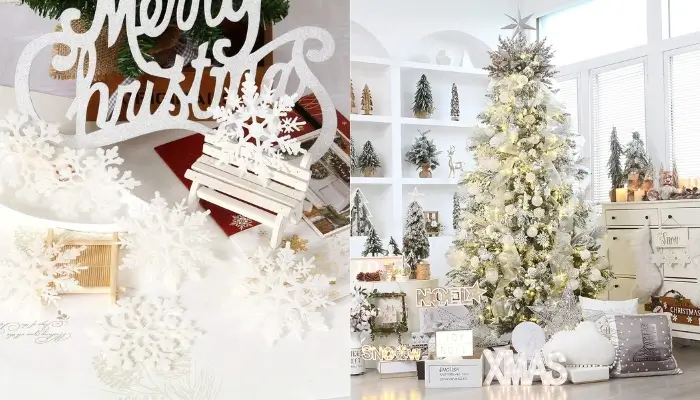 Glitter Snowflake Christmas Ornaments  / Best Christmas Ornaments