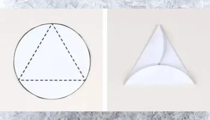 Make triangle template / how to make dIY christmas ornaments at home? 