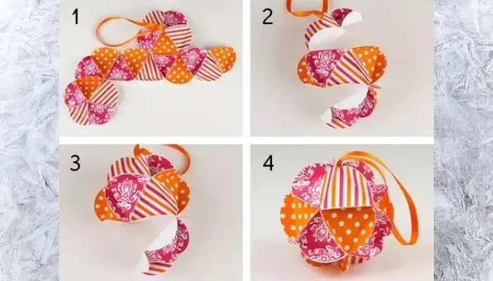 Glue the top, middle and bottom together / how to make dIY christmas ornaments at home?