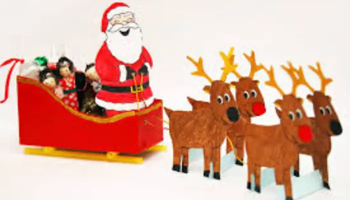 Mini Santa Sleigh Ornament / Best DIY Christmas Ornaments