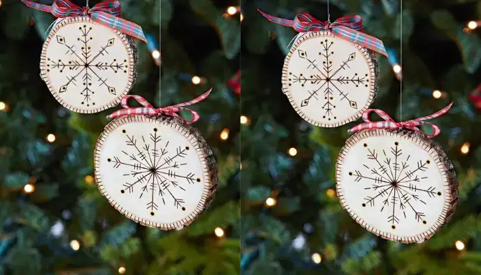 Woodburned Handmade Christmas Ornaments / Best DIY Christmas Ornaments