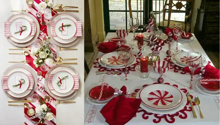 Peppermint Party christmas table decoration / How can I decorate my Christmas table?