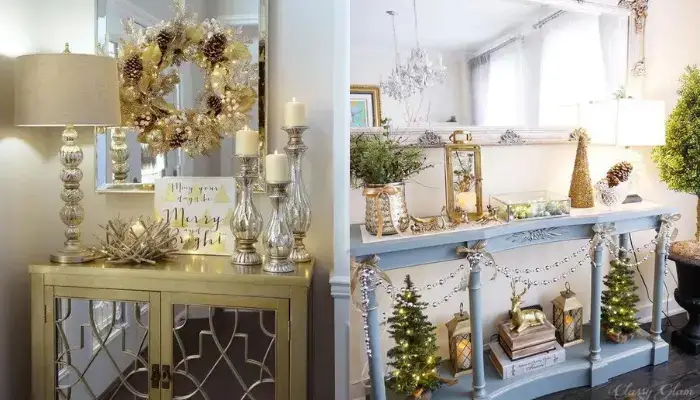 Glam Decoration for christmas / best ideas for decorate a console table