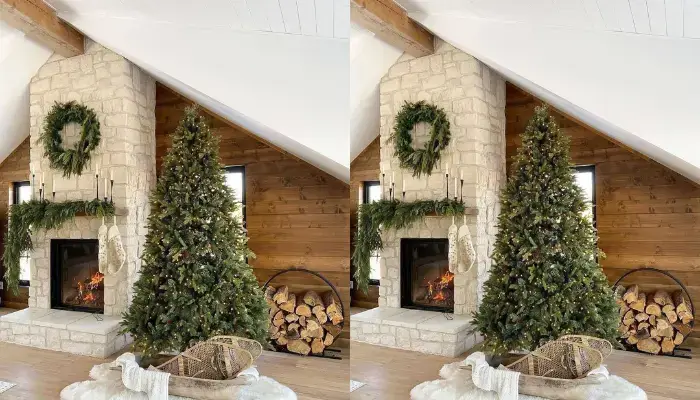 decoration with greenery shine / how to make rustic christmas decorations?