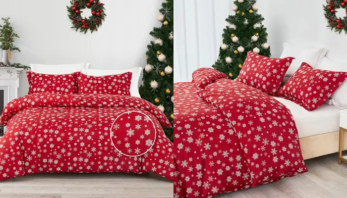 Duvet Cover Queen 3 Pieces Christmas Bedding / best christmas bedding sets Ideas