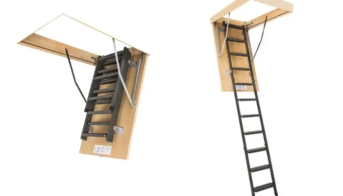 FAKRO Insulated Metal Attic Ladder / best loft ladders for small spaces