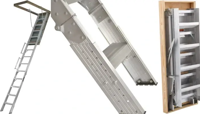 Louisville Ladder Aluminum Attic / best loft ladders for small spaces