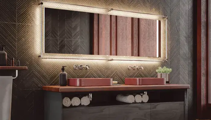 Install LED lights / how to decorate a bathroom vanity?