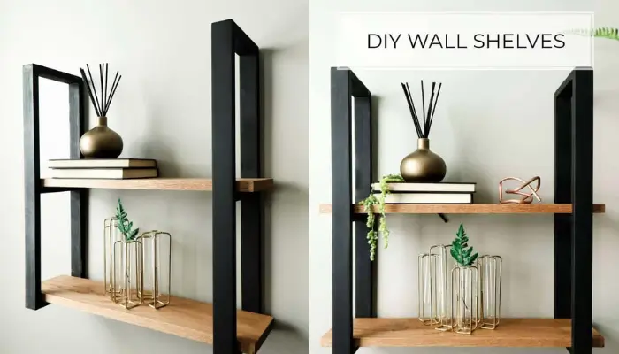 modern wood wall shelves / how to make DIY shelves at home?