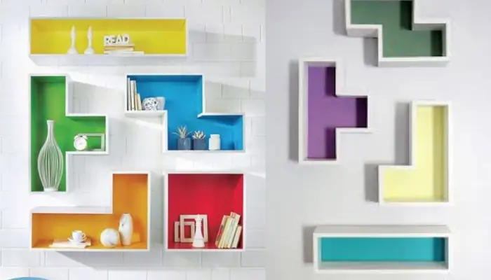 DIY Tetris Shelves / how to make DIY shelves at home?