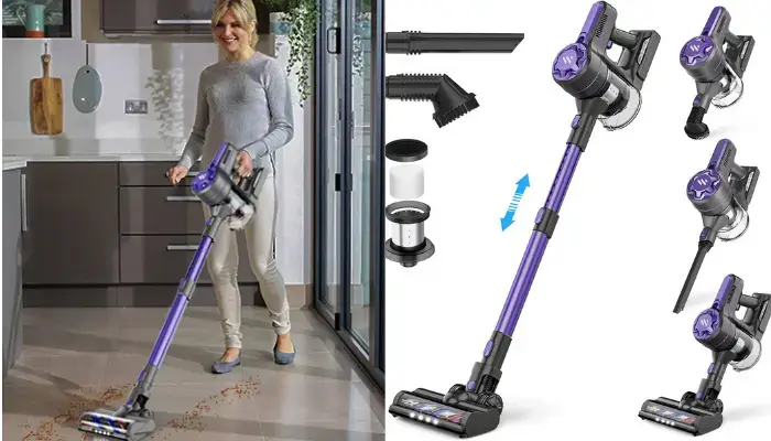 Super Suction Cordless Vacuum Cleaner For Hardwood Floor / Best Vacuum For Hardwood Floors