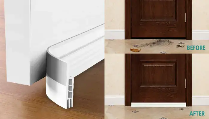add door sweep / How to Soundproof a Door in an Apartment